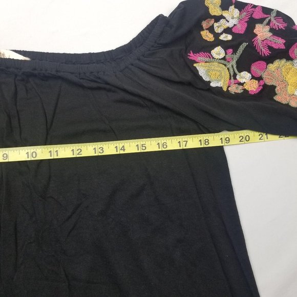 Altar’d State Off The Shoulder Black Top Blouse - Picture 9 of 12